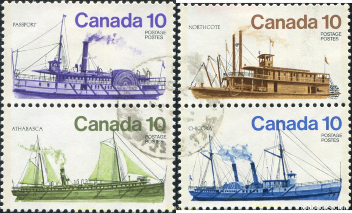 Sellos: 798167 USED CANADA 1976 BUQUES DE LOS GRANDES LAGOS DEL SIGLO XIX