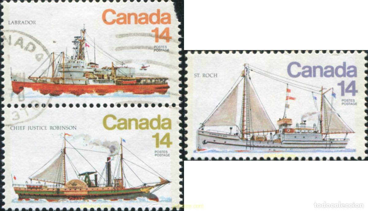 Sellos: 798173 USED CANADA 1978 BARCOS ROMPEHIELOS