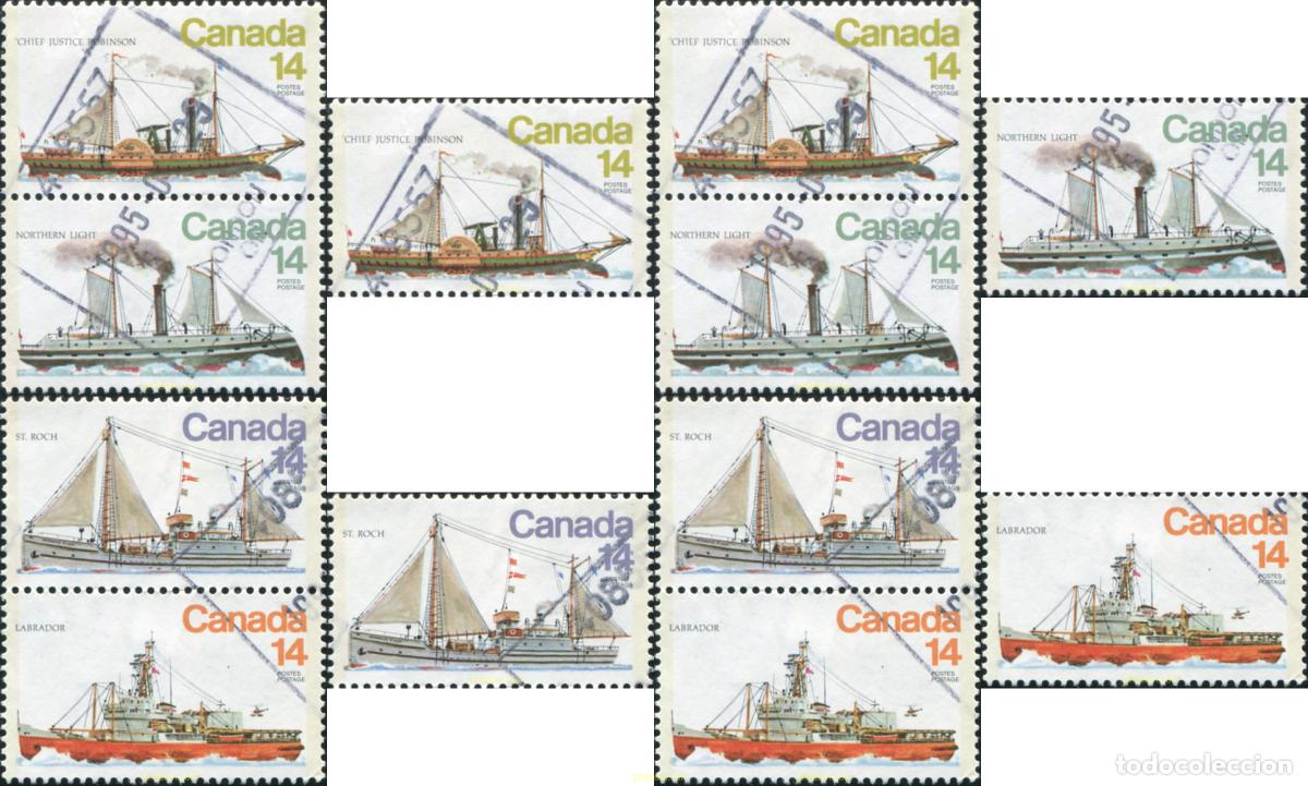 Sellos: 798171 USED CANADA 1978 BARCOS ROMPEHIELOS