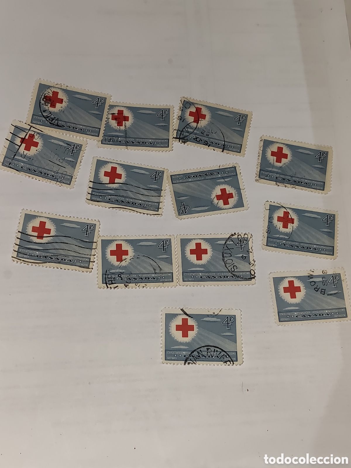 Sellos: 13 sellos de Canad&aacute; 18 Conferencia internacional de la Cruz Roja 1952
