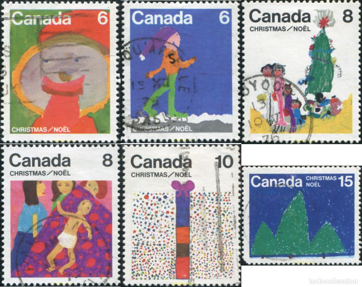 Sellos: 798226 USED CANADA 1975 NAVIDAD. DIBUJOS INFANTILES