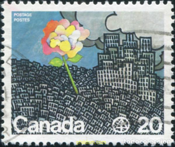 Sellos: 798229 USED CANADA 1976 CONFERENCIA DE LAS NACIONES UNIDAS SOBRE EL HABITAT