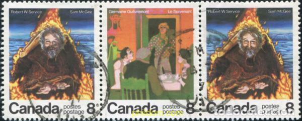 Sellos: 798234 USED CANADA 1976 ESCRITORES CANADIENSES