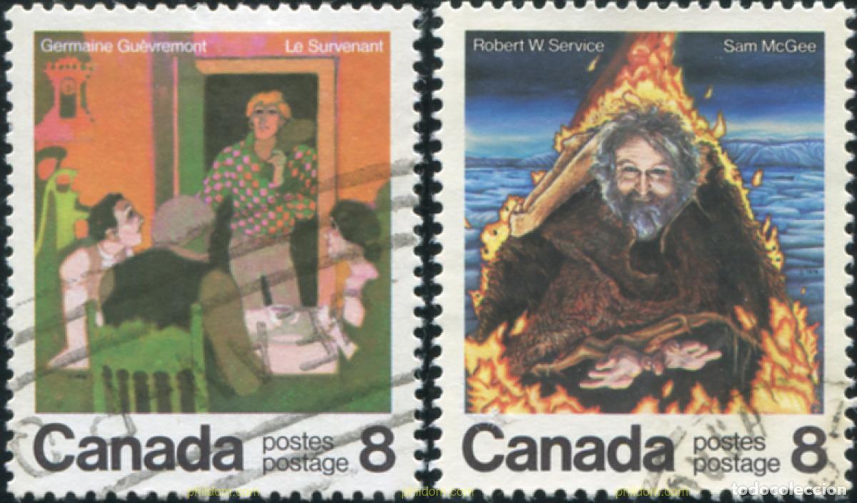 Sellos: 798233 USED CANADA 1976 ESCRITORES CANADIENSES