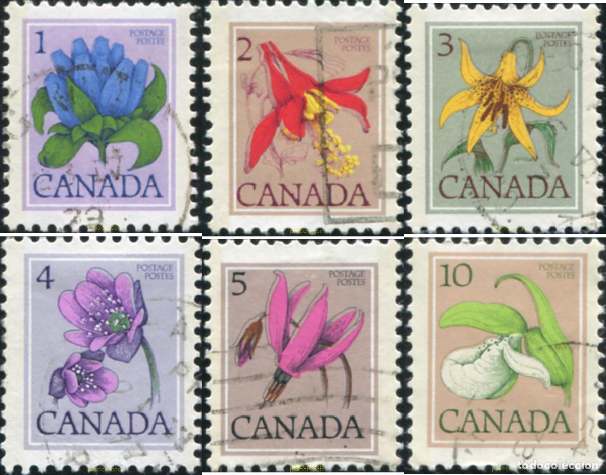 Sellos: 798239 USED CANADA 1977 FLORES SILVESTRES