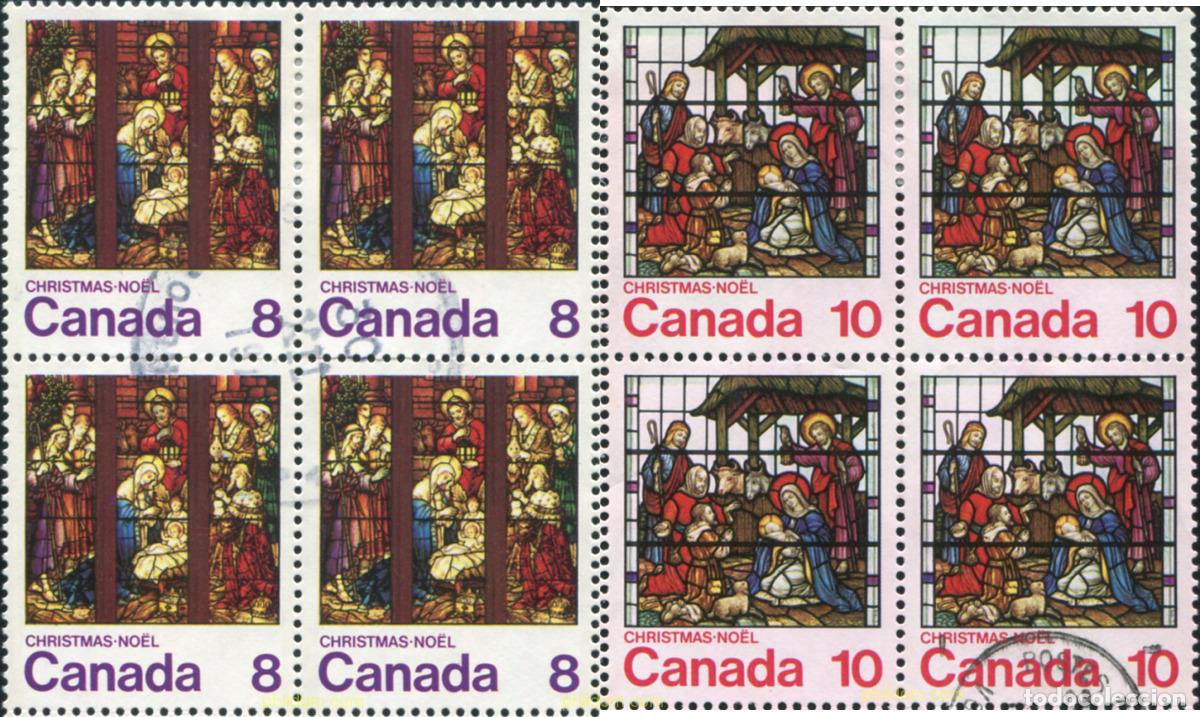 Sellos: 798237 USED CANADA 1976 NAVIDAD. VIDRIERAS