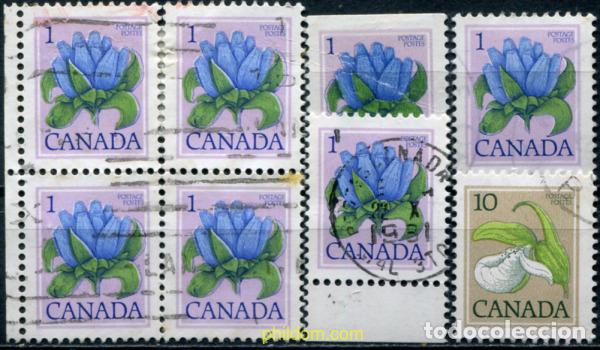 Sellos: 798241 USED CANADA 1977 FLORES SILVESTRES