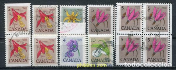 Sellos: 798253 USED CANADA 1977 FLORES SILVESTRES