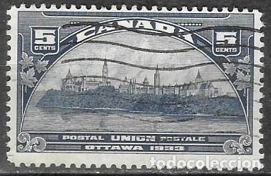 Sellos: SELLO USADO DE CANADA 1933, YT 168
