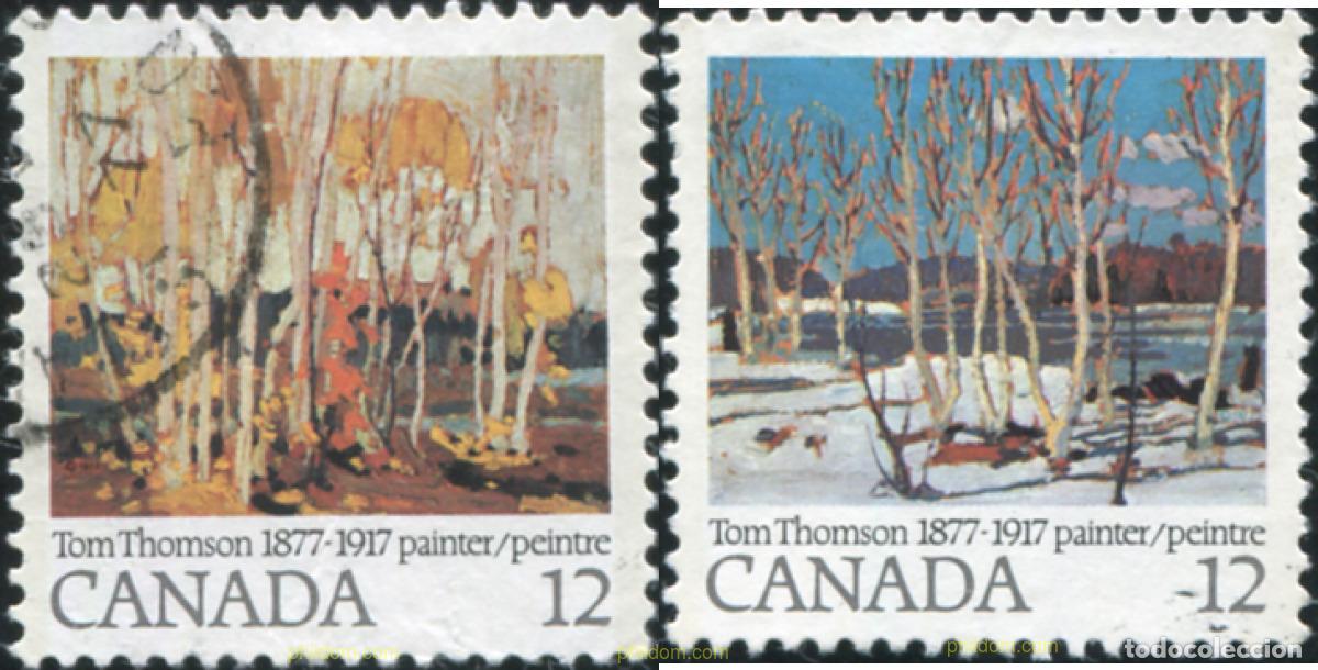 Sellos: 798280 USED CANADA 1977 CENTENARIO DEL PINTOR TOM THOMSON