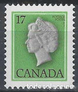 Sellos: CANAD&Aacute; 1979 - REINA ISABEL II, 17 C VERDE - MNH**