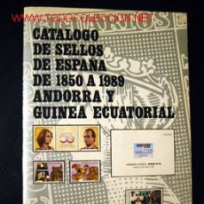 Sellos: CATALOGO DE SELLOS DE ESPAÑA DE 1850 A 1989 ANDORRA Y GUINEA ECUATORIAL - FILABO. Lote 27016841