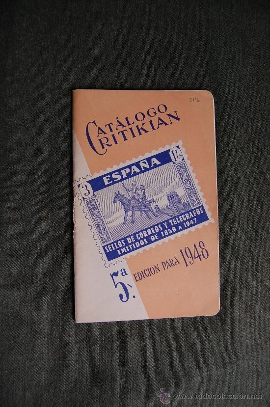 Sellos: CATALOGO CRITIKIAN 1948 - Foto 1