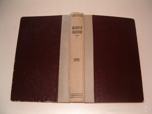 VV.AA. MADRID FILATÉLICO. REVISTA MENSUAL. VOLUMEN 45. ENERO A DICIEMBRE DE 1951. RM75278. (Filatelia - Sellos - Catálogos y Libros)