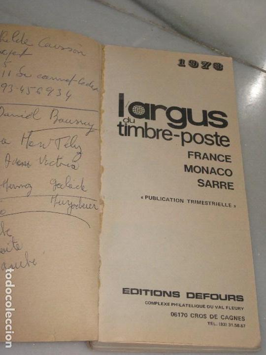 Sellos: Largus du timbre-poste 1973 - Idioma frances. - Foto 2