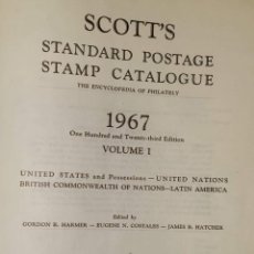 Sellos: CATALOGUE SCOTT 1967 VOL. I AMERICAS AND BRITISH COMMOWEALTH