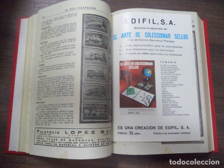 Sellos: EL ECO FILATÉLICO Y NUMISMATICO. 1972. AÑO COMPLETO. DOS TOMOS. ENCUADERNADOS. - Foto 14 - 143579046