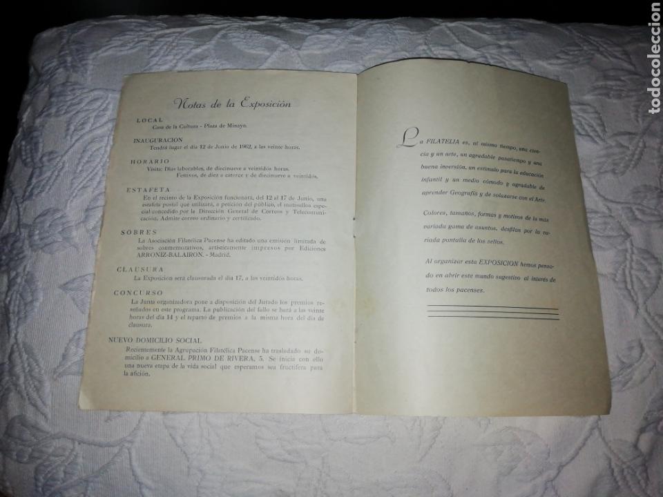 Sellos: Programa Cuarta exposici&oacute;n filatelica Pacense 12 - 17 de junio 1962 - Foto 6
