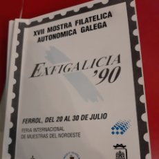 Sellos: 1990 EL FERROL DEL CAUDILLO FERIA INTERNACIONAL MUESTRA NOROESTE MOSTRA FILATELIA MANUEL FRAGA. Lote 180125963