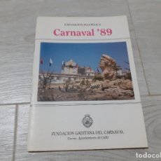 Sellos: CATÁLOGO EXPOSICIÓN FILATÉLICA CARNAVAL CÁDIZ 1989 . Lote 181683861