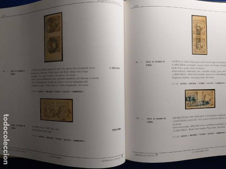 Sellos: Libro con funda. Angelo Lima Collection. Afinsa auctions. Catalogo clasicos de Portugal. - Foto 3 - 214549060