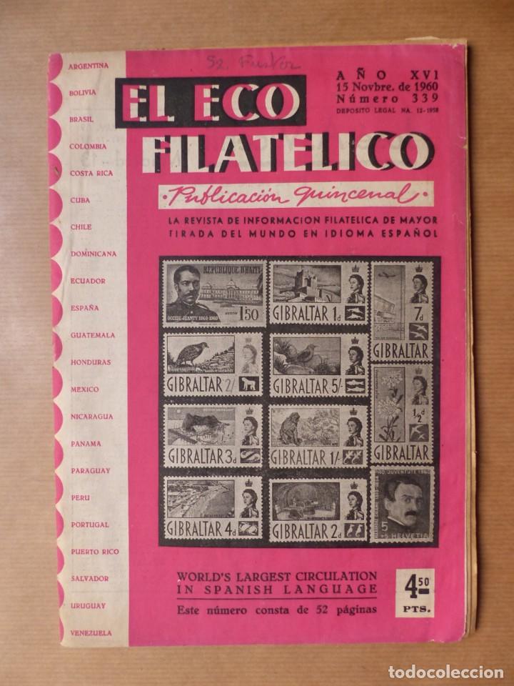 Sellos: EL ECO FILATELICO, 33 REVISTAS - AÑOS 1959-1960-1961, VER FOTOS ADICIONALES - Foto 14 - 224825796