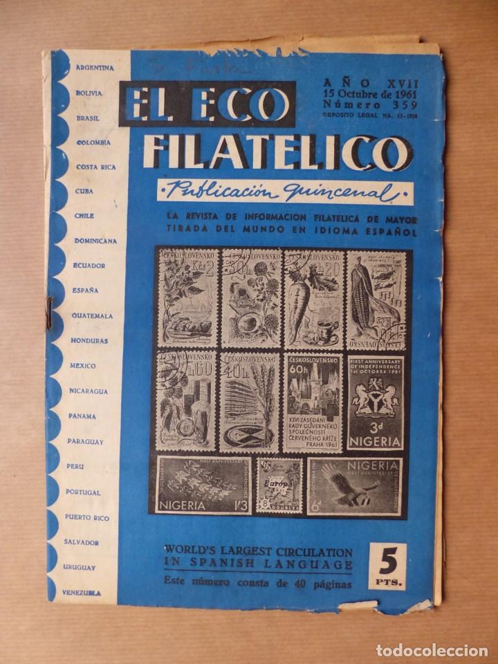 Sellos: EL ECO FILATELICO, 33 REVISTAS - AÑOS 1959-1960-1961, VER FOTOS ADICIONALES - Foto 30 - 224825796