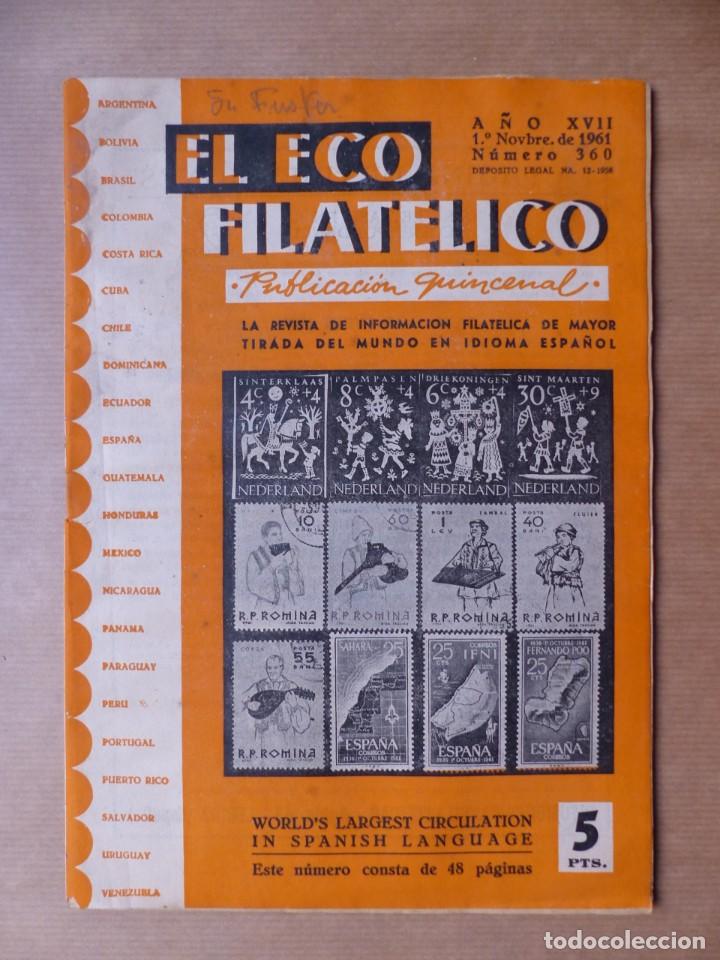 Sellos: EL ECO FILATELICO, 33 REVISTAS - AÑOS 1959-1960-1961, VER FOTOS ADICIONALES - Foto 31 - 224825796