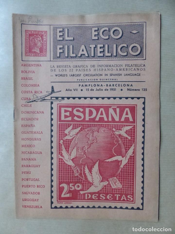 Sellos: EL ECO FILATELICO, 32 REVISTAS - AÑOS 1951-1952-1955, VER FOTOS ADICIONALES - Foto 4 - 234700775