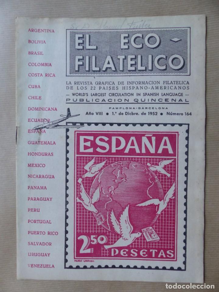 Sellos: EL ECO FILATELICO, 32 REVISTAS - AÑOS 1951-1952-1955, VER FOTOS ADICIONALES - Foto 12 - 234700775