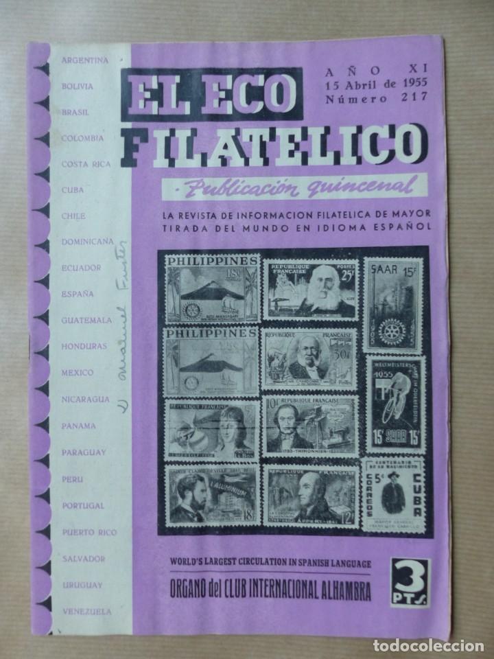 Sellos: EL ECO FILATELICO, 32 REVISTAS - AÑOS 1951-1952-1955, VER FOTOS ADICIONALES - Foto 15 - 234700775