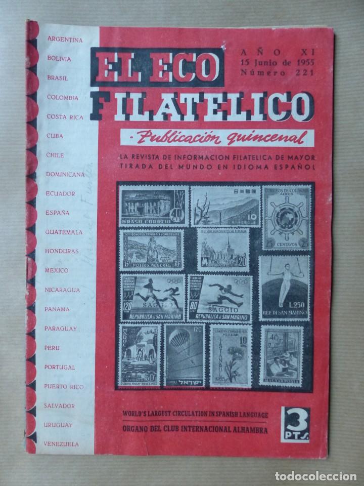 Sellos: EL ECO FILATELICO, 32 REVISTAS - AÑOS 1951-1952-1955, VER FOTOS ADICIONALES - Foto 16 - 234700775