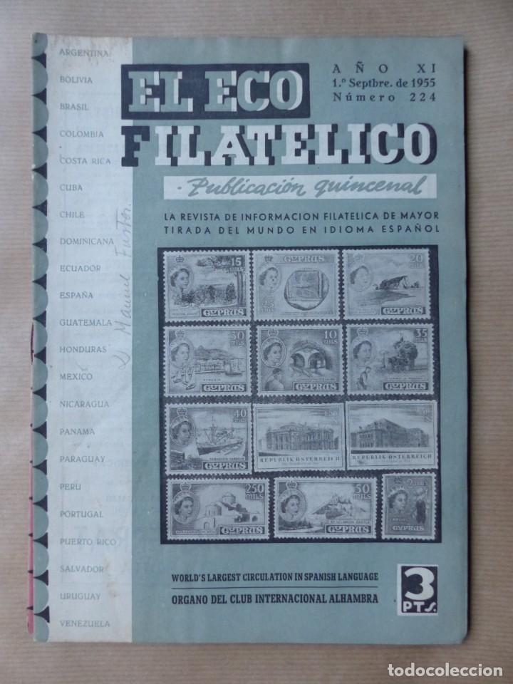 Sellos: EL ECO FILATELICO, 32 REVISTAS - AÑOS 1951-1952-1955, VER FOTOS ADICIONALES - Foto 19 - 234700775