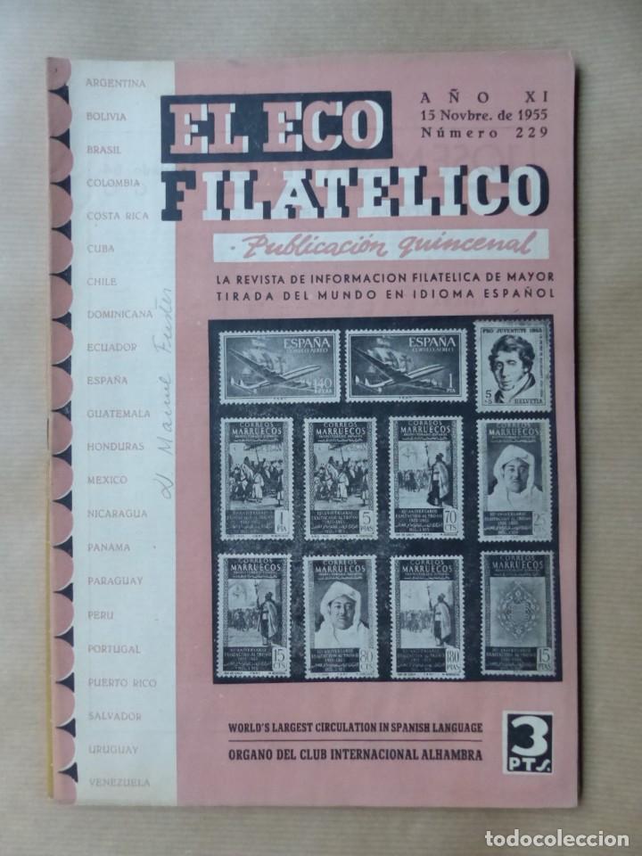 Sellos: EL ECO FILATELICO, 32 REVISTAS - AÑOS 1951-1952-1955, VER FOTOS ADICIONALES - Foto 24 - 234700775