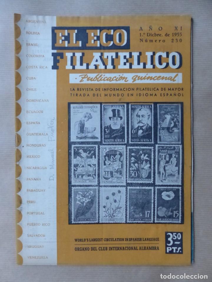 Sellos: EL ECO FILATELICO, 32 REVISTAS - AÑOS 1951-1952-1955, VER FOTOS ADICIONALES - Foto 25 - 234700775