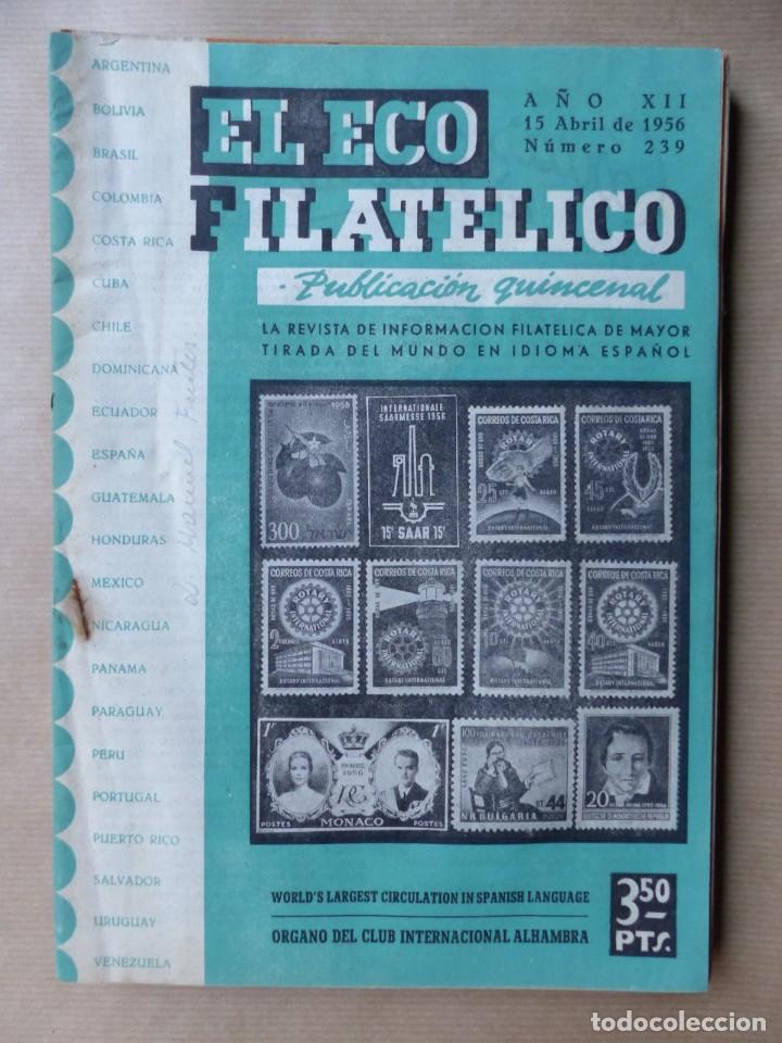 Sellos: EL ECO FILATELICO, 32 REVISTAS - AÑOS 1951-1952-1955, VER FOTOS ADICIONALES - Foto 27 - 234700775
