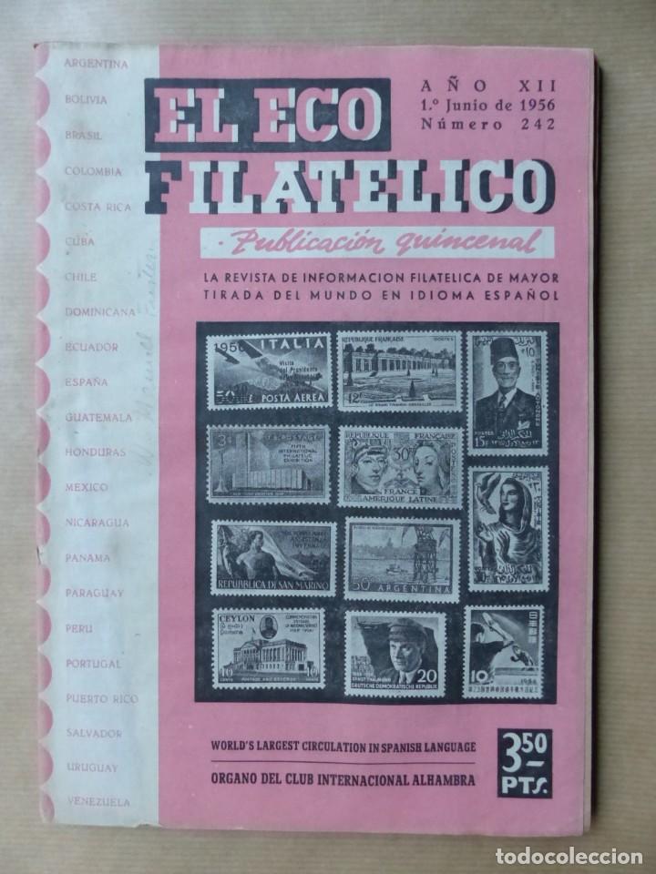 Sellos: EL ECO FILATELICO, 32 REVISTAS - AÑOS 1951-1952-1955, VER FOTOS ADICIONALES - Foto 30 - 234700775