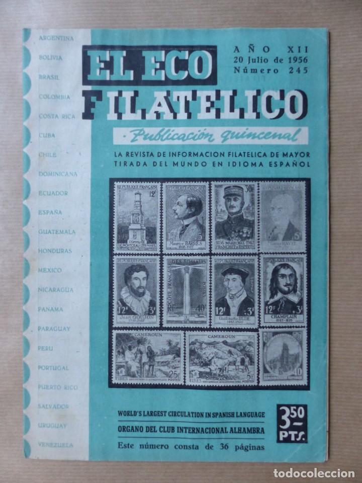 Sellos: EL ECO FILATELICO, 32 REVISTAS - AÑOS 1951-1952-1955, VER FOTOS ADICIONALES - Foto 33 - 234700775