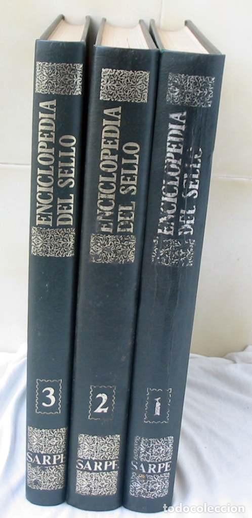 Sellos: ENCICLOPEDIA DEL SELLO - COMPLETA 3 TOMOS - ED. SARPE 1975 - VER INDICES