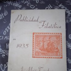 Sellos: PUBLICIDAD FILATELICA EN 1935.POR J.MJÓ TOCABENS.. Lote 329699343
