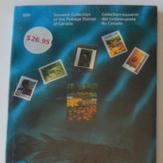 Sellos: CATÁLOGO NUEVO CANADÁ / 1991 SOUVENIR COLLECTION OF THE POSTAGE STAMPS OF CANADA - THE PERFECT GIFT!. Lote 348092233