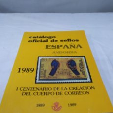 Sellos: CATÁLOGO OFICIAL DE SELLOS ESPAÑA ANDORRA 1989 ZXY. Lote 356206065