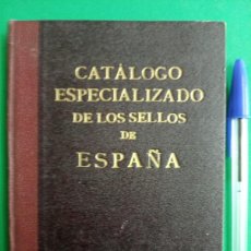 Sellos: ANTIGUO CATALOGO ESPECIALIZADO DE SELLOS DE ESPAÑA Y SUS VARIEDADES. HYMSA - BARCELONA 1945-46.. Lote 384588024