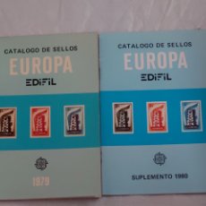 Sellos: CATÁLOGO EDIFIL EUROPA 1979 + SUPLEMENTO 1980. Lote 387620709