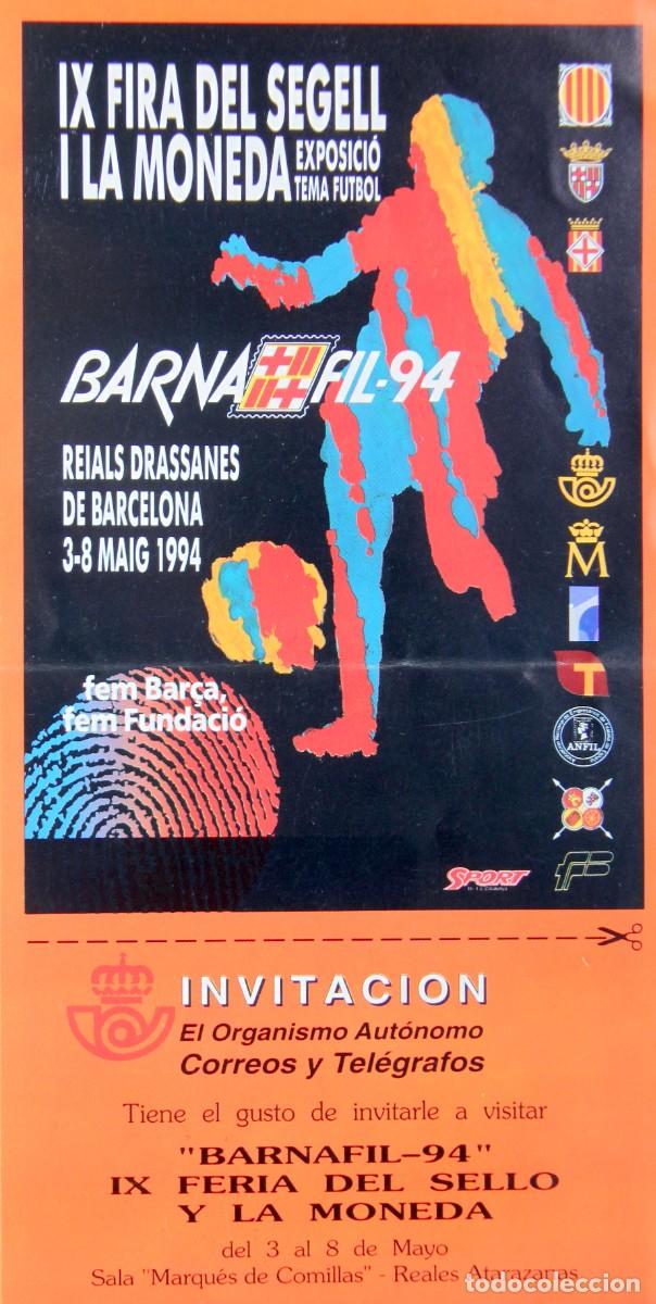 Sellos: S315 BARNAFIL: PROGRAMA/INVITACION 94, 95, 96, 2006 -BAR&Ccedil;A, CORREOS, COLON... - Foto 2