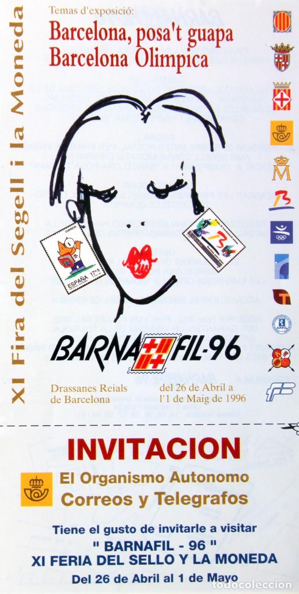 Sellos: S315 BARNAFIL: PROGRAMA/INVITACION 94, 95, 96, 2006 -BAR&Ccedil;A, CORREOS, COLON... - Foto 4