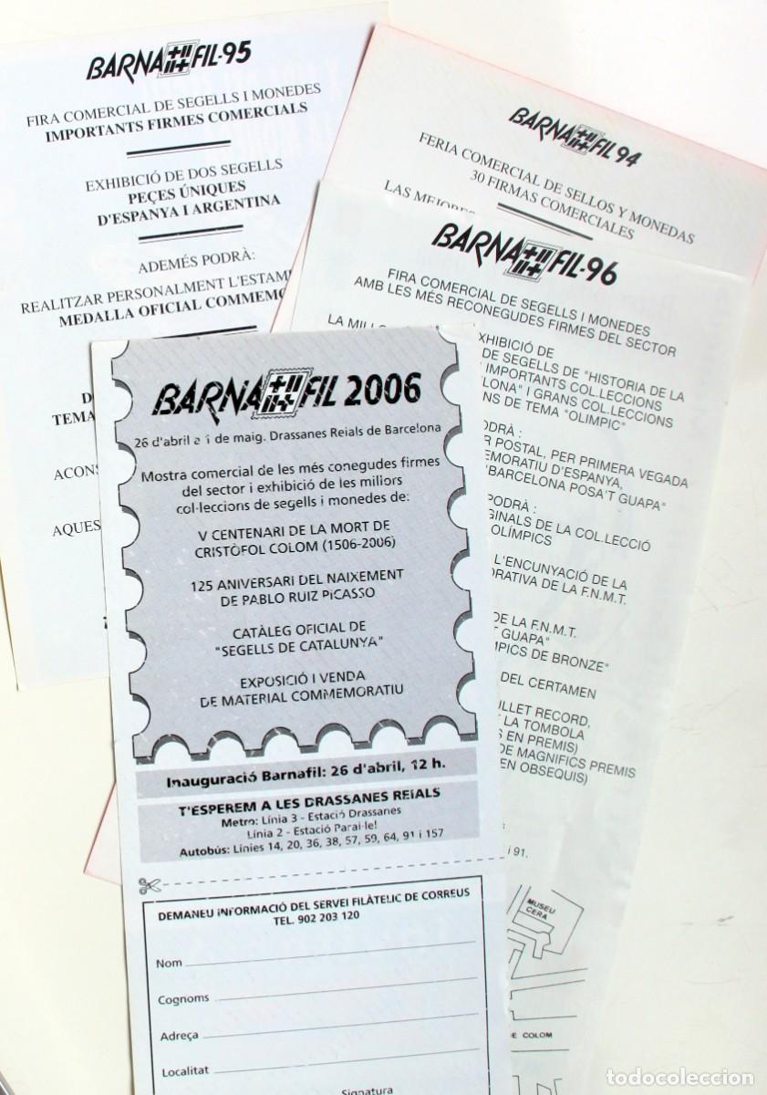 Sellos: S315 BARNAFIL: PROGRAMA/INVITACION 94, 95, 96, 2006 -BAR&Ccedil;A, CORREOS, COLON... - Foto 6