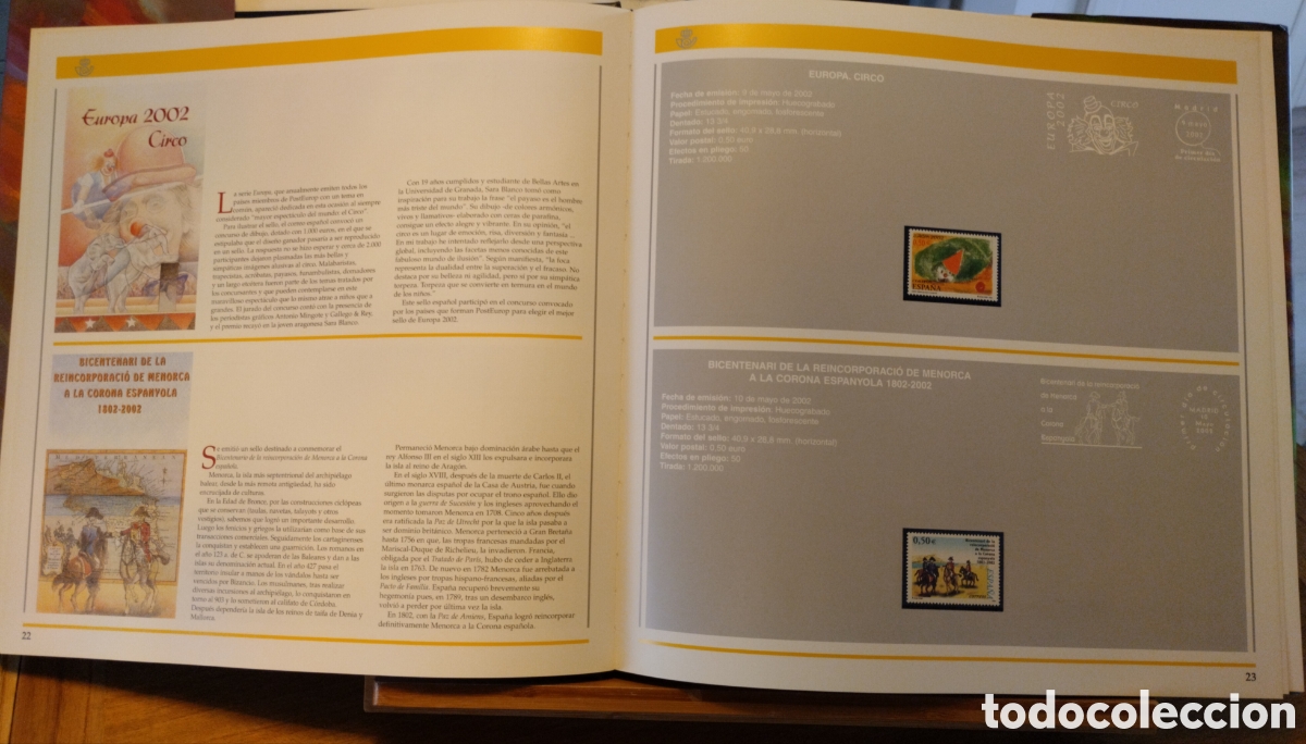 Sellos: LIBRO EMISIONES DE SELLOS 2002 - Foto 2