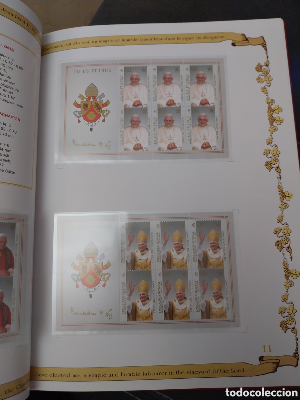 Sellos: Vaticano 2005 libro sellos - Foto 2