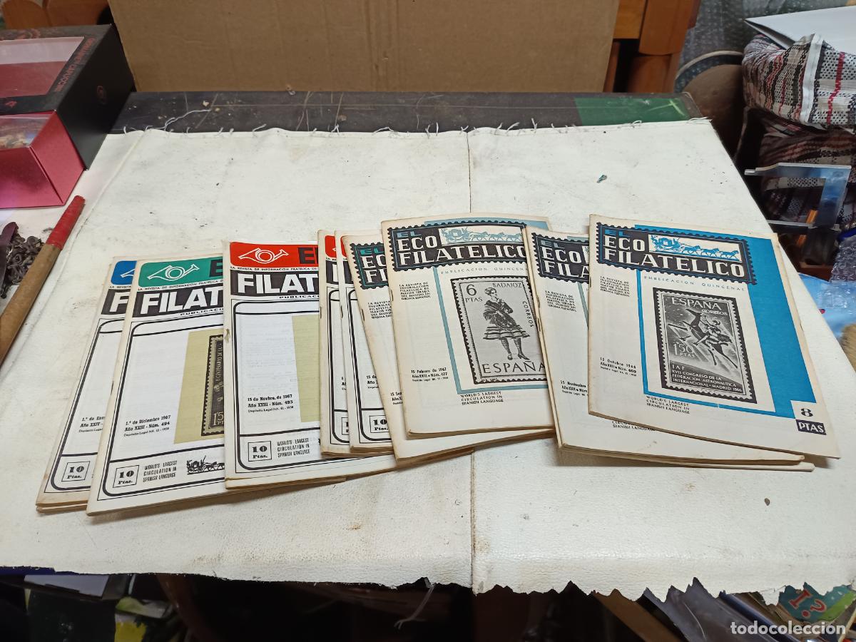 Timbres: LOTE 13 REVISTAS FILATELICAS EL ECO FILATELICO DE LOS A&Ntilde;OS 1966 AL 68